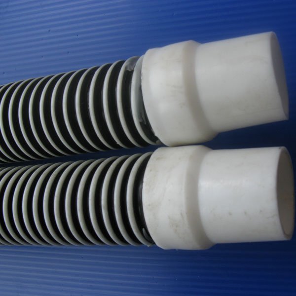 波紋管、帶注塑接頭雙色螺紋軟管